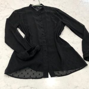 Button down shirt black